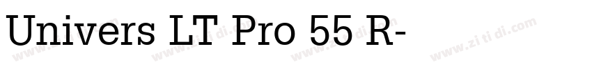 Univers LT Pro 55 R字体转换